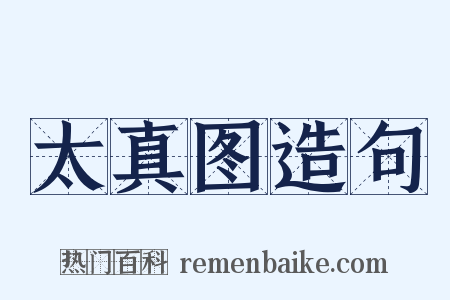 太真图造句是什么意思的图片
